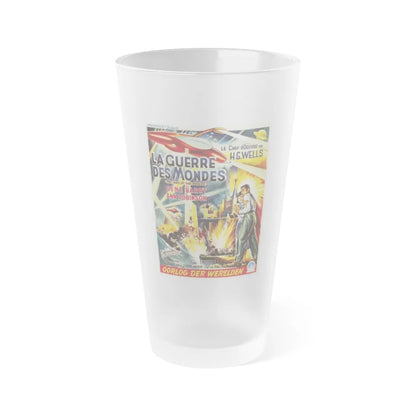 WAR OF THE WORLDS (BELGIAN) 1953 Movie Poster - Frosted Pint Glass 16oz-16oz-Frosted-Go Mug Yourself