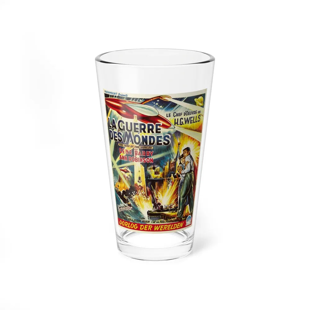 WAR OF THE WORLDS (BELGIAN) 1953 Movie Poster - Pint Glass 16oz-16oz-Go Mug Yourself