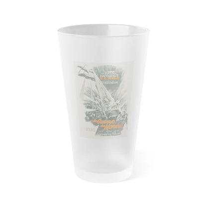 WAR OF THE WORLDS (FRENCH) 1953 Movie Poster - Frosted Pint Glass 16oz-16oz-Frosted-Go Mug Yourself