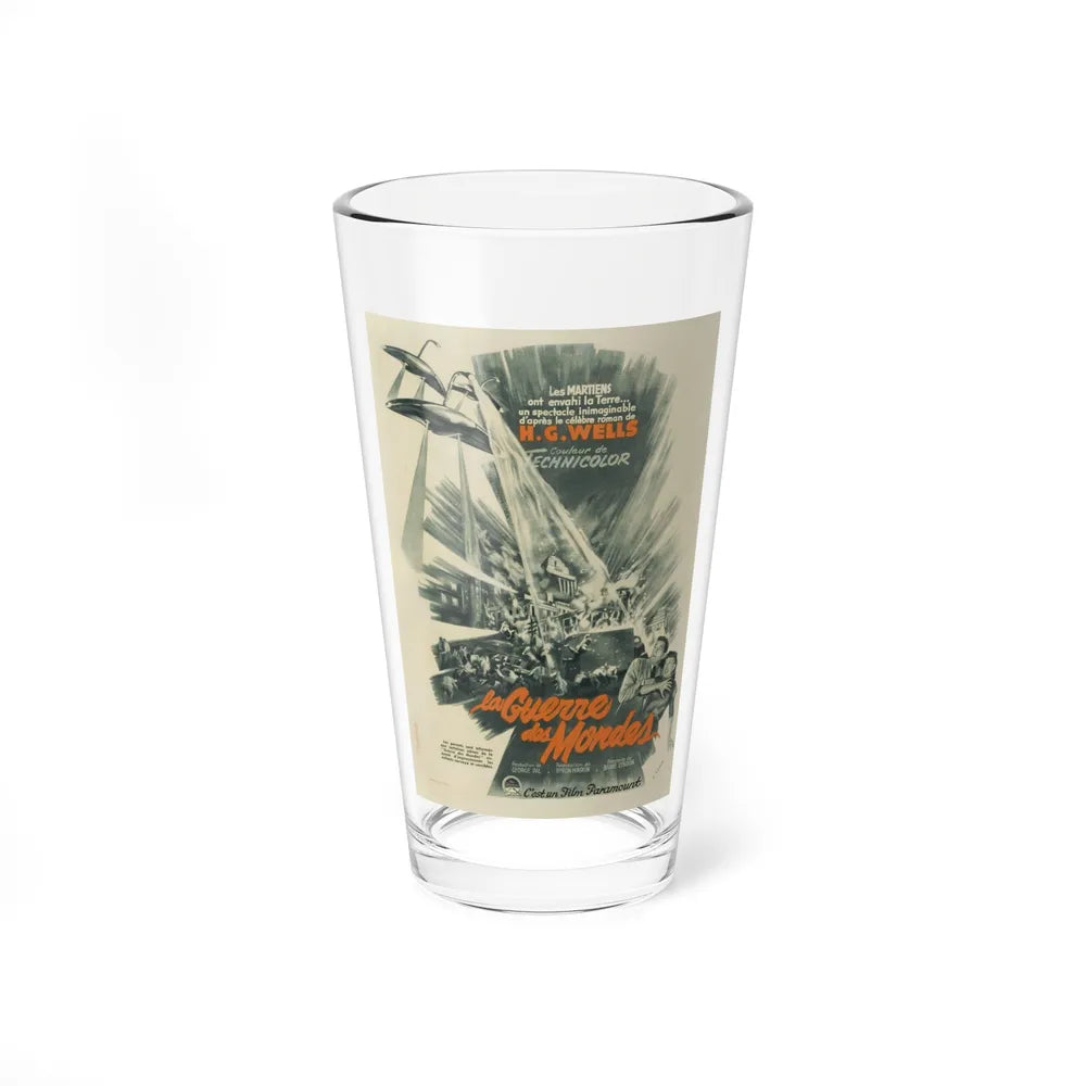 WAR OF THE WORLDS (FRENCH) 1953 Movie Poster - Pint Glass 16oz-16oz-Go Mug Yourself