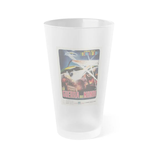 WAR OF THE WORLDS (ITALIAN) 1953 Movie Poster - Frosted Pint Glass 16oz-16oz-Frosted-Go Mug Yourself