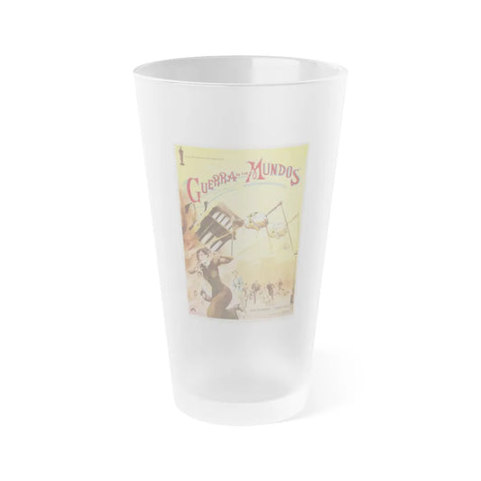 WAR OF THE WORLDS (SPANISH) 1953 Movie Poster - Frosted Pint Glass 16oz-16oz-Frosted-Go Mug Yourself