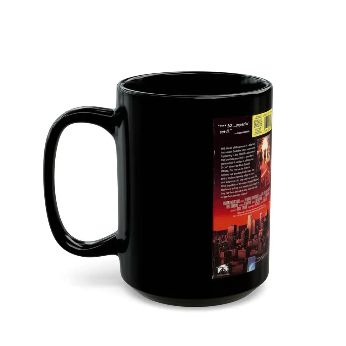 WAR OF THE WORLDS (VHS COVER) - Black Coffee Mug - Go Mug Yourself