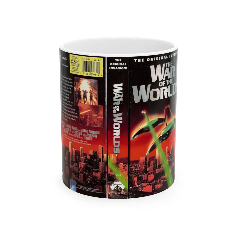 WAR OF THE WORLDS (VHS COVER) - White Coffee Mug-11oz-Go Mug Yourself