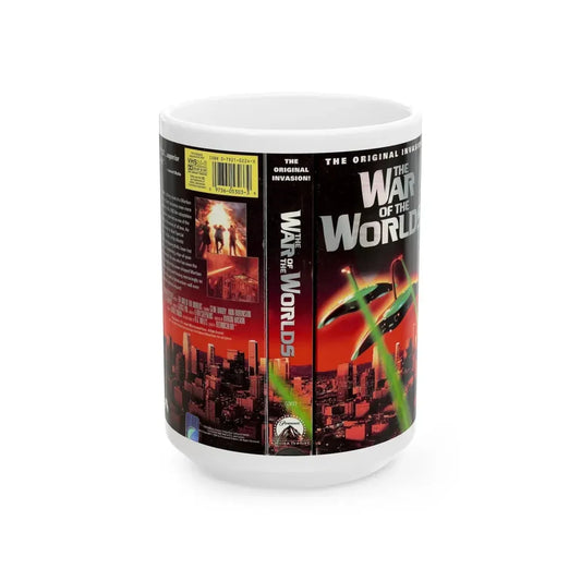 WAR OF THE WORLDS (VHS COVER) - White Coffee Mug 15oz - Go Mug Yourself