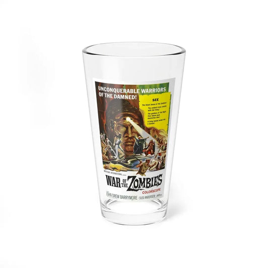WAR OF THE ZOMBIES (ROME AGAINST ROME) 1964 Movie Poster - Pint Glass 16oz 16oz - Go Mug Yourself