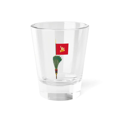 War standard of the King of Thailand Thongchai Raja Krabi Yut Noi with staff (Thailand) Shot Glass 1.5oz 1.5oz - Go Mug Yourself