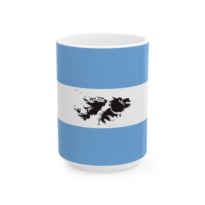 War Veterans Flag (Argentina) White Coffee Mug-15oz-Go Mug Yourself