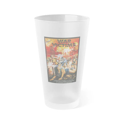 WAR VICTIMS 1983 Movie Poster - Frosted Pint Glass 16oz-16oz-Frosted-Go Mug Yourself