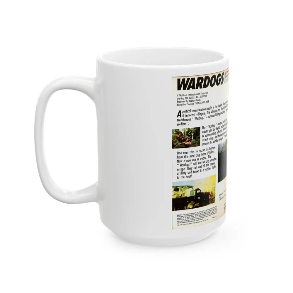 WARDOGS THE ASSASSINATION TEAM (VHS COVER) - White Coffee Mug-Go Mug Yourself