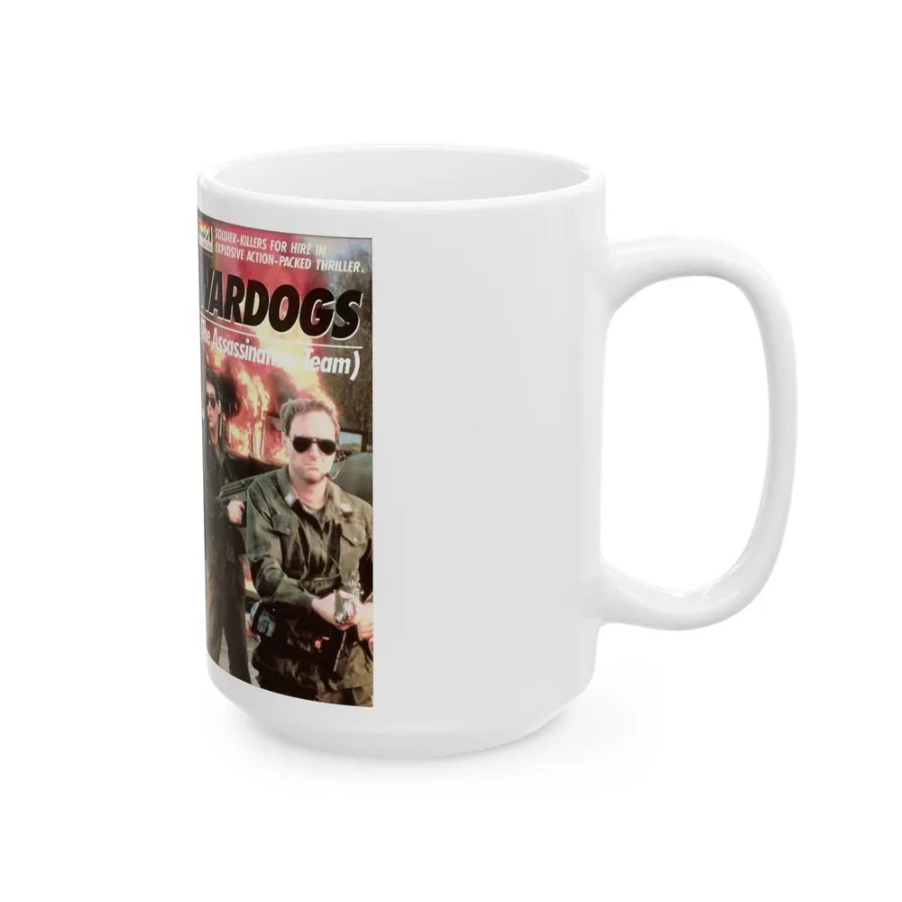 WARDOGS THE ASSASSINATION TEAM (VHS COVER) - White Coffee Mug-Go Mug Yourself