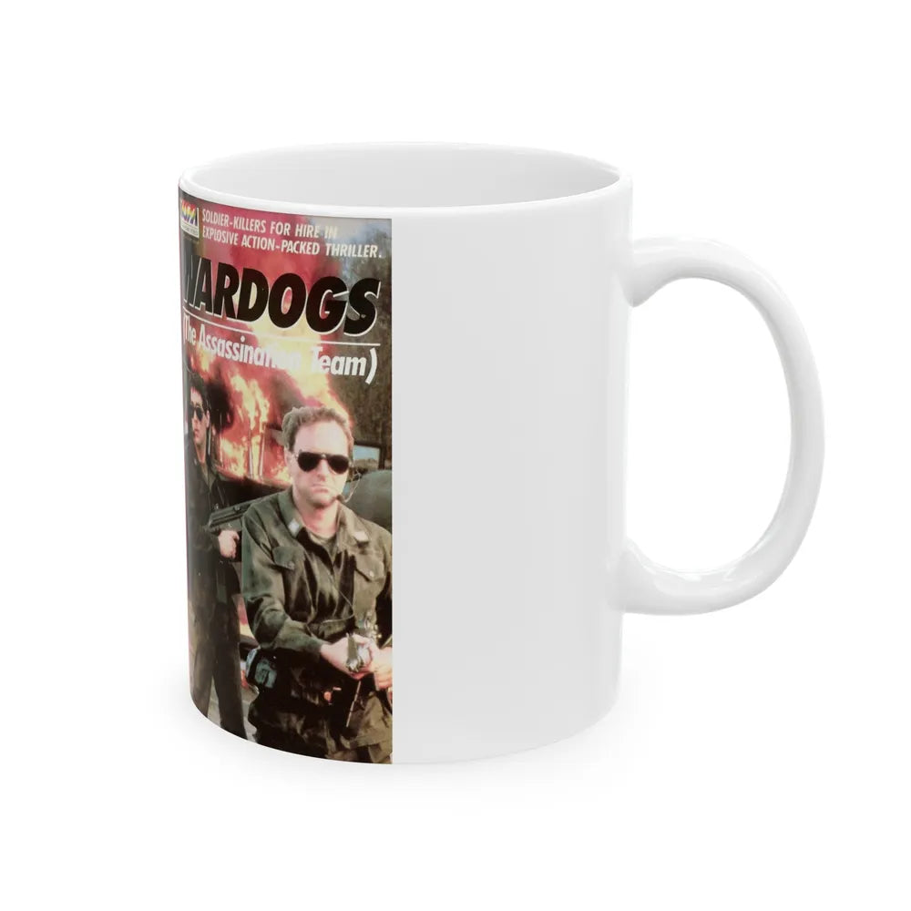 WARDOGS THE ASSASSINATION TEAM (VHS COVER) - White Coffee Mug-Go Mug Yourself