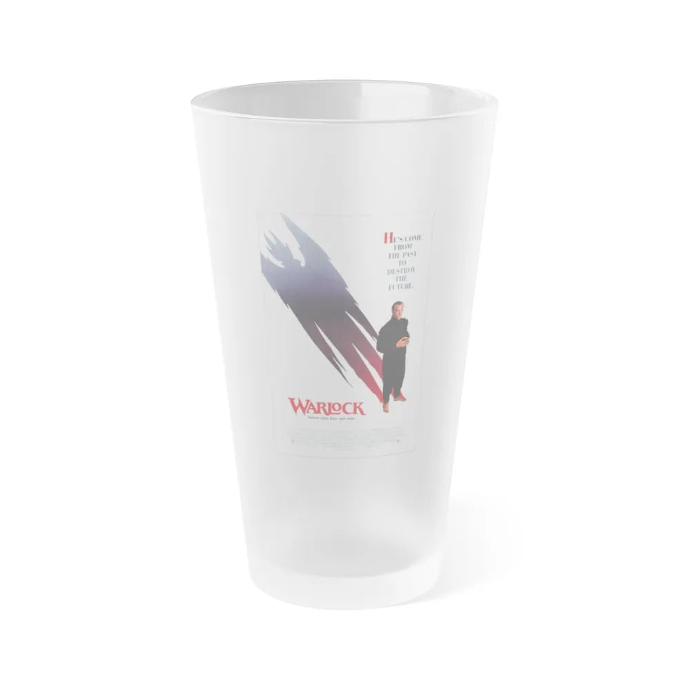 WARLOCK 1989 Movie Poster - Frosted Pint Glass 16oz-16oz-Frosted-Go Mug Yourself