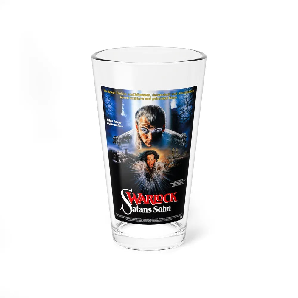 WARLOCK (GERMAN) 1989 Movie Poster - Pint Glass 16oz-16oz-Go Mug Yourself