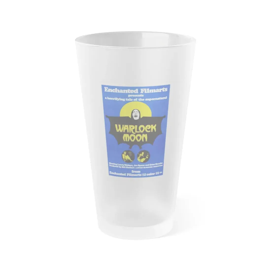 WARLOCK MOON 1973 Movie Poster - Frosted Pint Glass 16oz 16oz Frosted - Go Mug Yourself