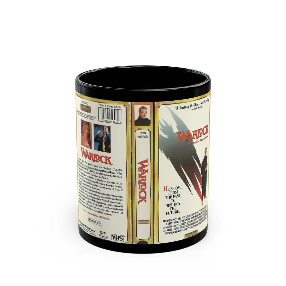 WARLOCK (VHS COVER) - Black Coffee Mug-11oz-Go Mug Yourself