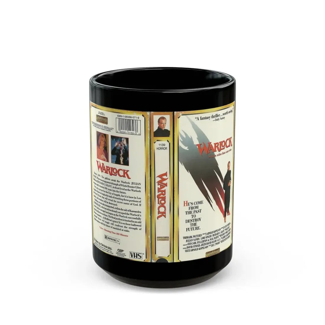 WARLOCK (VHS COVER) - Black Coffee Mug 15oz - Go Mug Yourself
