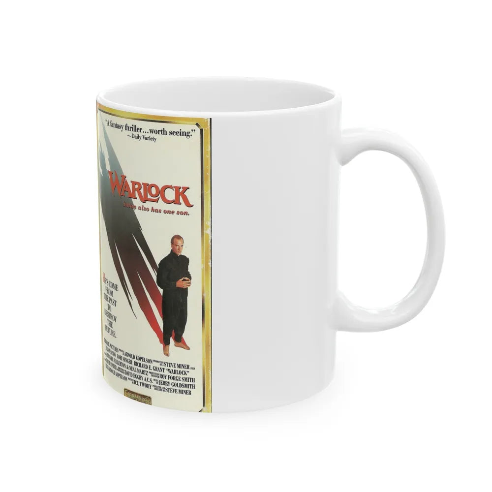 WARLOCK (VHS COVER) - White Coffee Mug-Go Mug Yourself