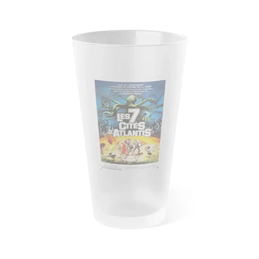 WARLORDS OF ATLANTIS (FRENCH) 1978 Movie Poster - Frosted Pint Glass 16oz 16oz Frosted - Go Mug Yourself
