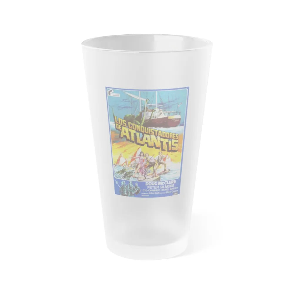 WARLORDS OF ATLANTIS (SPANISH) 1978 Movie Poster - Frosted Pint Glass 16oz-16oz-Frosted-Go Mug Yourself