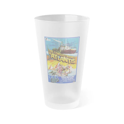 WARLORDS OF ATLANTIS (SPANISH) 1978 Movie Poster - Frosted Pint Glass 16oz-16oz-Frosted-Go Mug Yourself