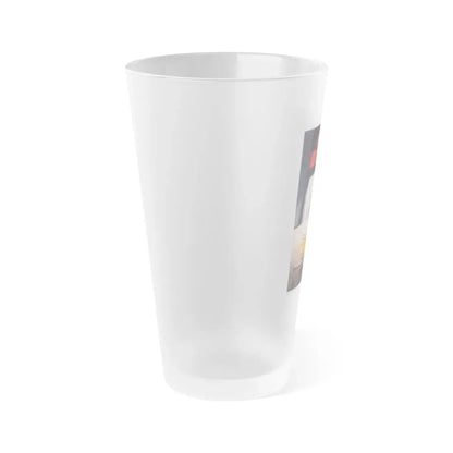 WARNING SIGN (SPANISH) 1985 Movie Poster - Frosted Pint Glass 16oz - Go Mug Yourself