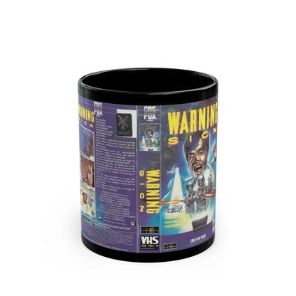 WARNING SIGN (VHS COVER) - Black Coffee Mug 11oz - Go Mug Yourself