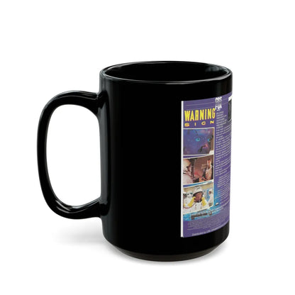 WARNING SIGN (VHS COVER) - Black Coffee Mug-Go Mug Yourself