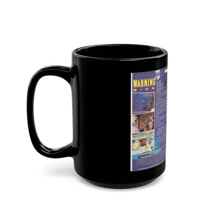 WARNING SIGN (VHS COVER) - Black Coffee Mug - Go Mug Yourself