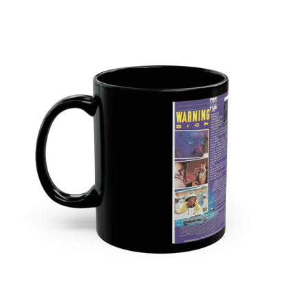 WARNING SIGN (VHS COVER) - Black Coffee Mug-Go Mug Yourself