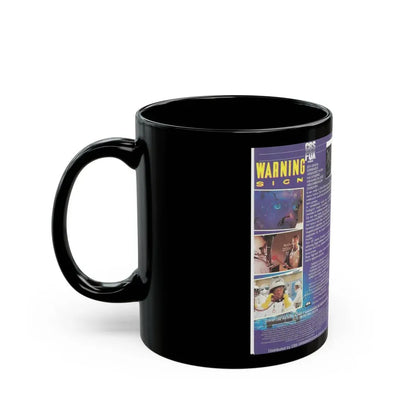WARNING SIGN (VHS COVER) - Black Coffee Mug - Go Mug Yourself