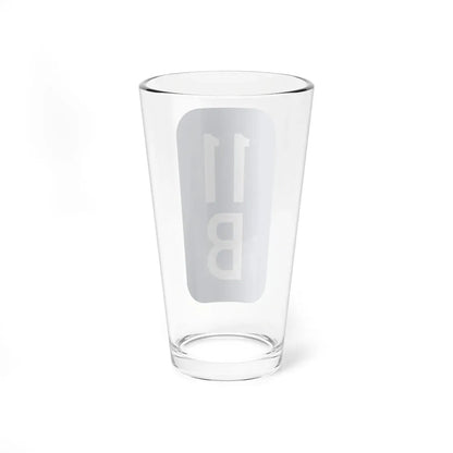 Warren County 11B NY tab (New York) (Road Sign) Pint Glass 16oz - Go Mug Yourself