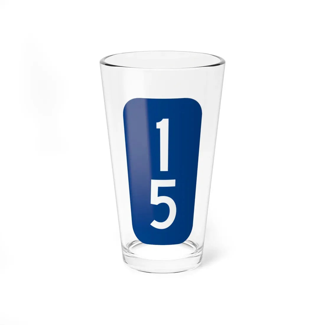 Warren County 15 NY tab (New York) (Road Sign) Pint Glass 16oz 16oz - Go Mug Yourself