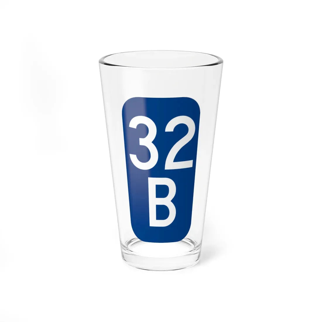 Warren County 32B NY tab (New York) (Road Sign) Pint Glass 16oz 16oz - Go Mug Yourself