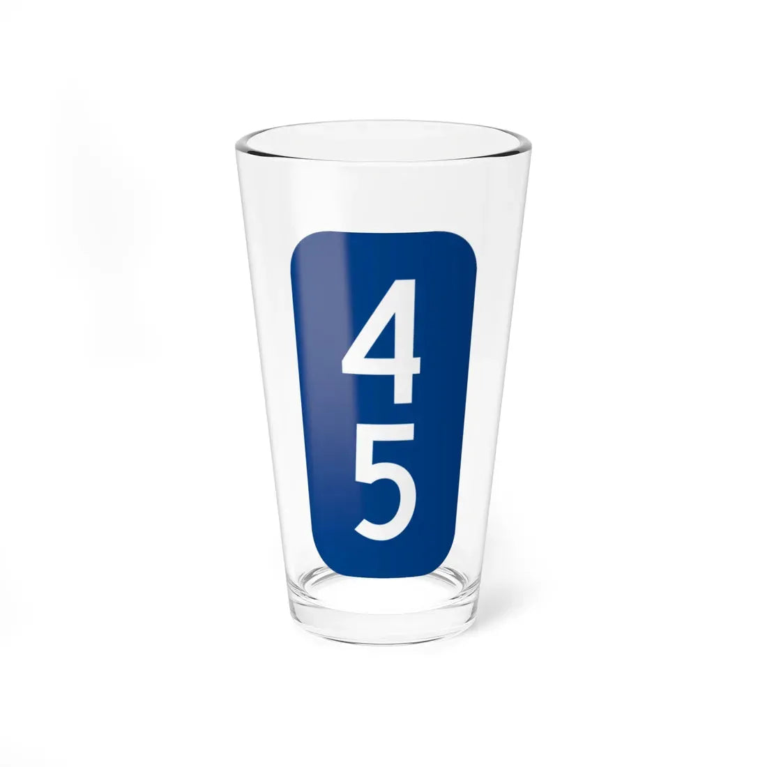 Warren County 45 NY tab (New York) (Road Sign) Pint Glass 16oz 16oz - Go Mug Yourself