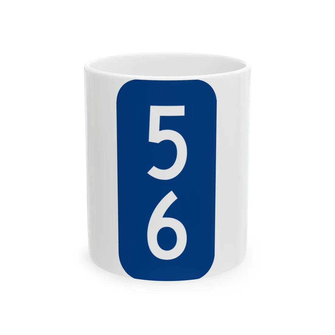 Warren County 56 NY tab (New York) (Road Sign) White Coffee Mug 11oz - Go Mug Yourself