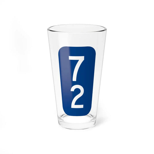 Warren County 72 NY tab (New York) (Road Sign) Pint Glass 16oz 16oz - Go Mug Yourself