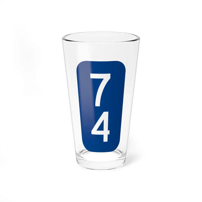 Warren County 74 NY tab (New York) (Road Sign) Pint Glass 16oz 16oz - Go Mug Yourself