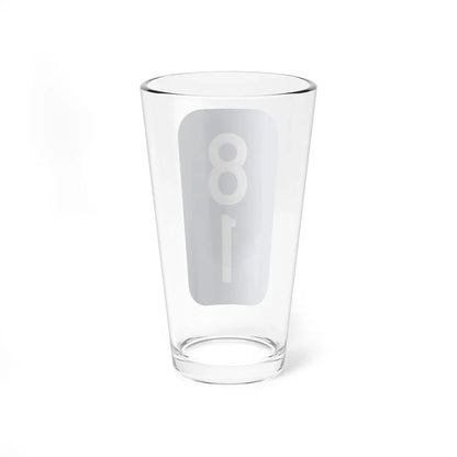 Warren County 81 NY tab (New York) (Road Sign) Pint Glass 16oz - Go Mug Yourself