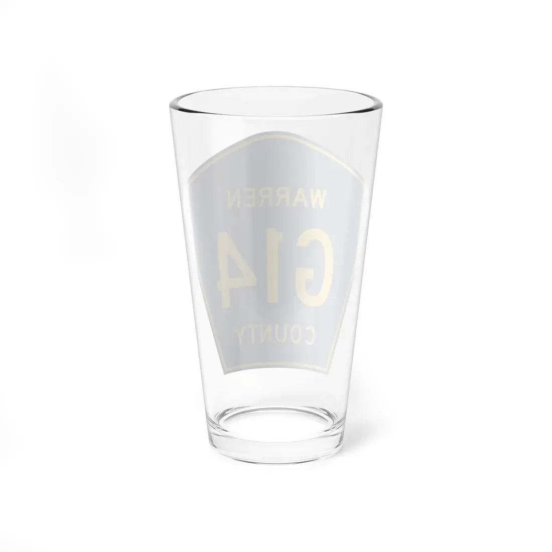 Warren County Route G14 IA (Iowa) (Road Sign) Pint Glass 16oz - Go Mug Yourself