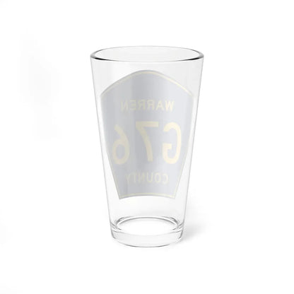 Warren County Route G76 IA (Iowa) (Road Sign) Pint Glass 16oz - Go Mug Yourself