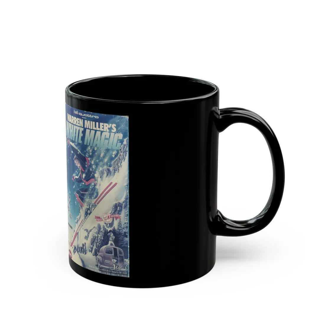 WARREN MILLERS WHITE MAGIC (VHS COVER) - Black Coffee Mug - Go Mug Yourself