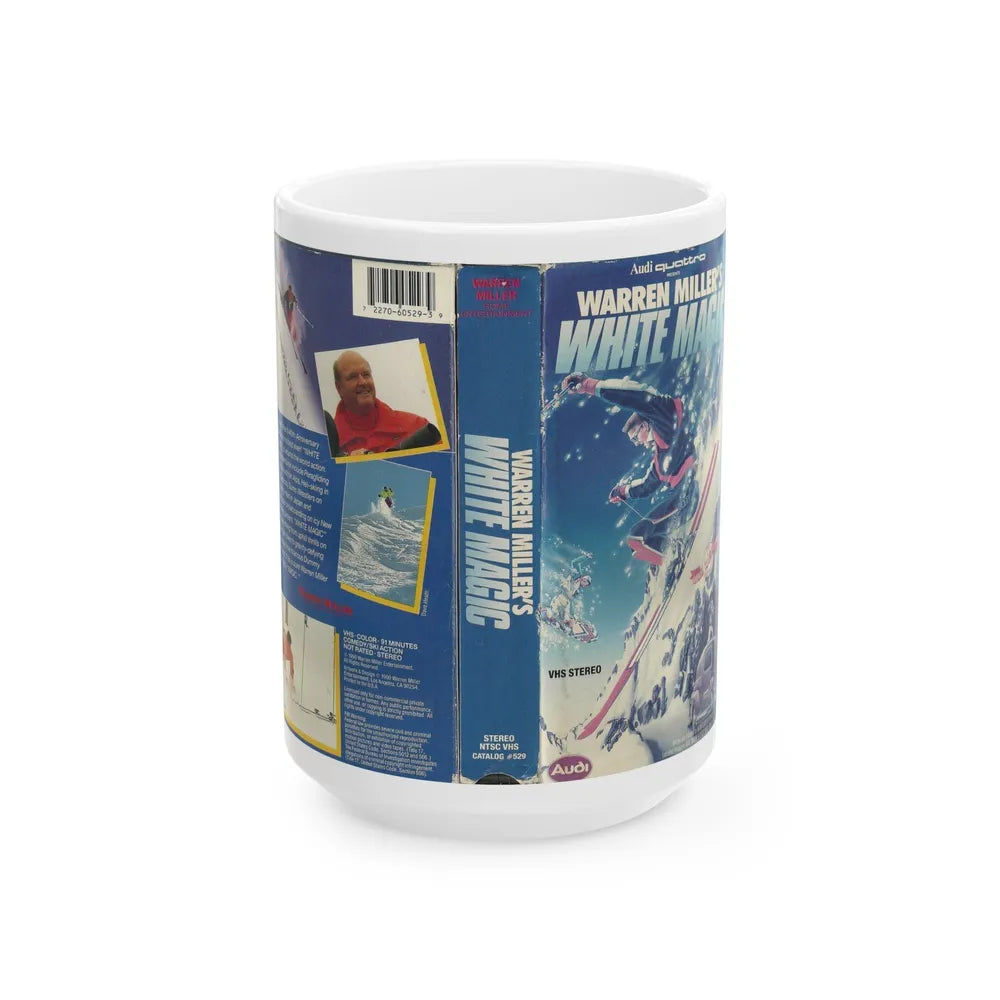 WARREN MILLERS WHITE MAGIC (VHS COVER) - White Coffee Mug-15oz-Go Mug Yourself