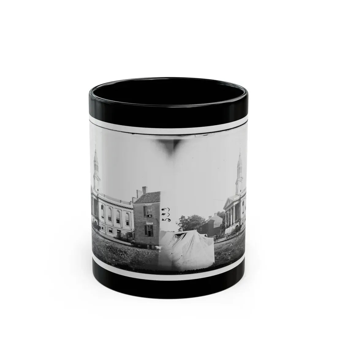 Warrenton, Va. Courthouse (U.S. Civil War) Black Coffee Mug 11oz - Go Mug Yourself