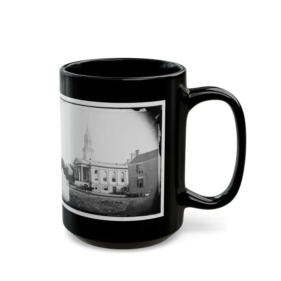 Warrenton, Va. Courthouse (U.S. Civil War) Black Coffee Mug - Go Mug Yourself