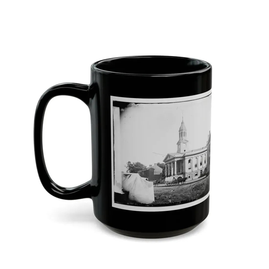 Warrenton, Va. Courthouse (U.S. Civil War) Black Coffee Mug - Go Mug Yourself
