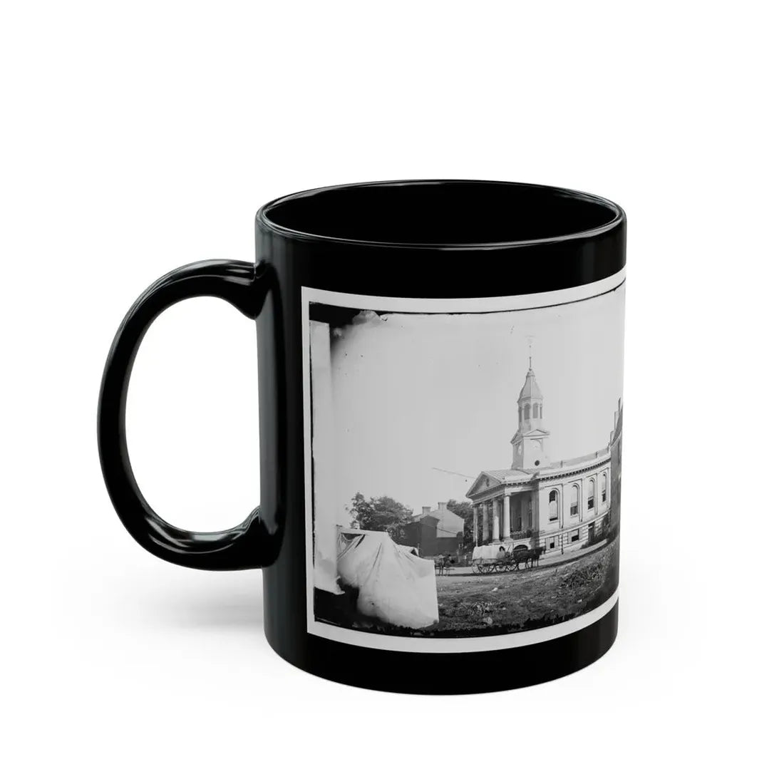 Warrenton, Va. Courthouse (U.S. Civil War) Black Coffee Mug - Go Mug Yourself
