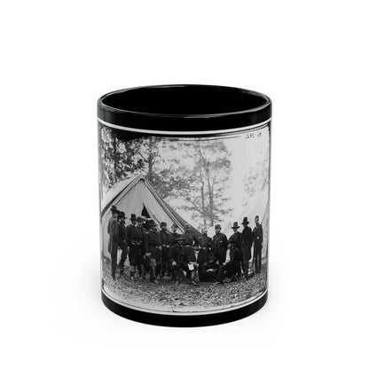 Warrenton, Va. Gen. Ambrose E. Burnside And Staff; Another View (U.S. Civil War) Black Coffee Mug 11oz - Go Mug Yourself