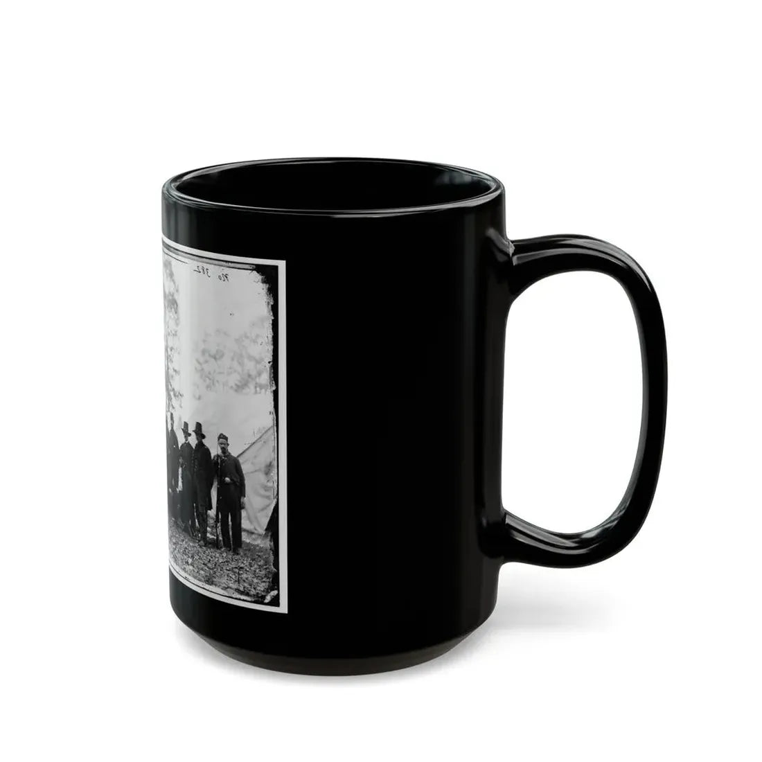 Warrenton, Va. Gen. Ambrose E. Burnside And Staff; Another View (U.S. Civil War) Black Coffee Mug - Go Mug Yourself