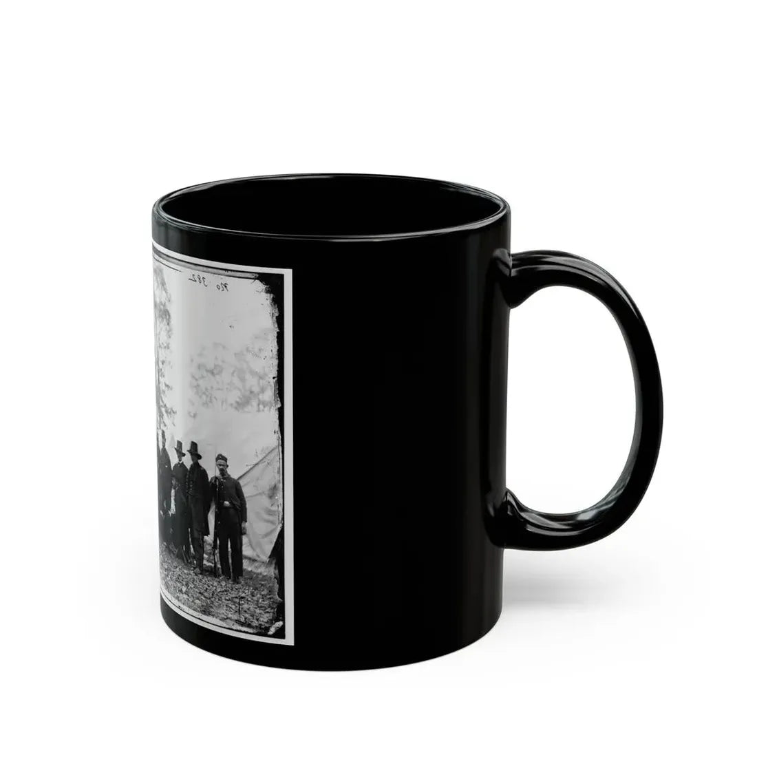 Warrenton, Va. Gen. Ambrose E. Burnside And Staff; Another View (U.S. Civil War) Black Coffee Mug - Go Mug Yourself